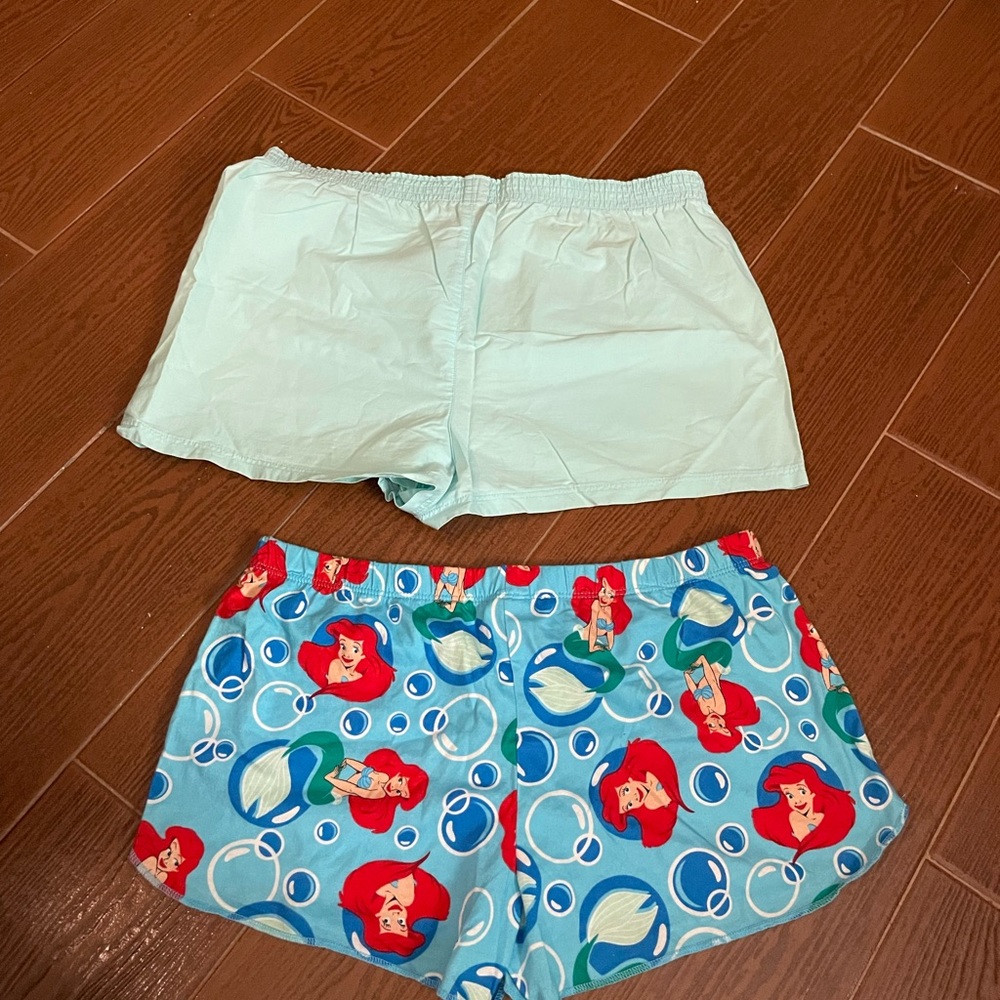 Disney Pinkies Palace Sleepwear shorts elastic cotton size small little mermaid - Picture 7 of 15